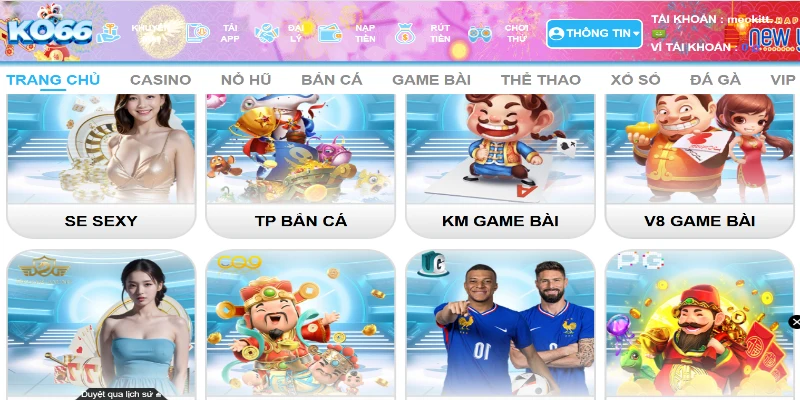 KO66 nổi bật với bộ sưu tập game đa dạng, phong phú khó cưỡng